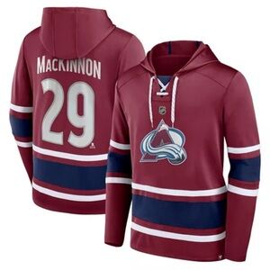 FANATICS Colorado Avalanche NHL Hockey Nathan MacKinnon Hoodie Men’s Large NWT
